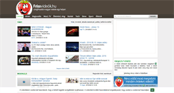 Desktop Screenshot of frissvideok.hu